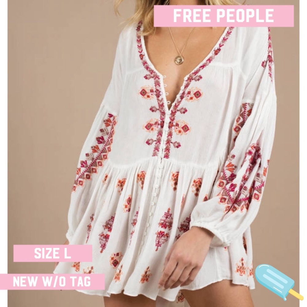Free People | Arianna Ivory Tunic | Large